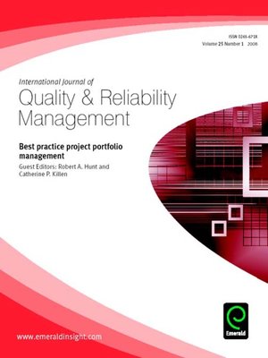 cover image of International Journal of Quality & Reliability Management, Volume 25, Issue 1